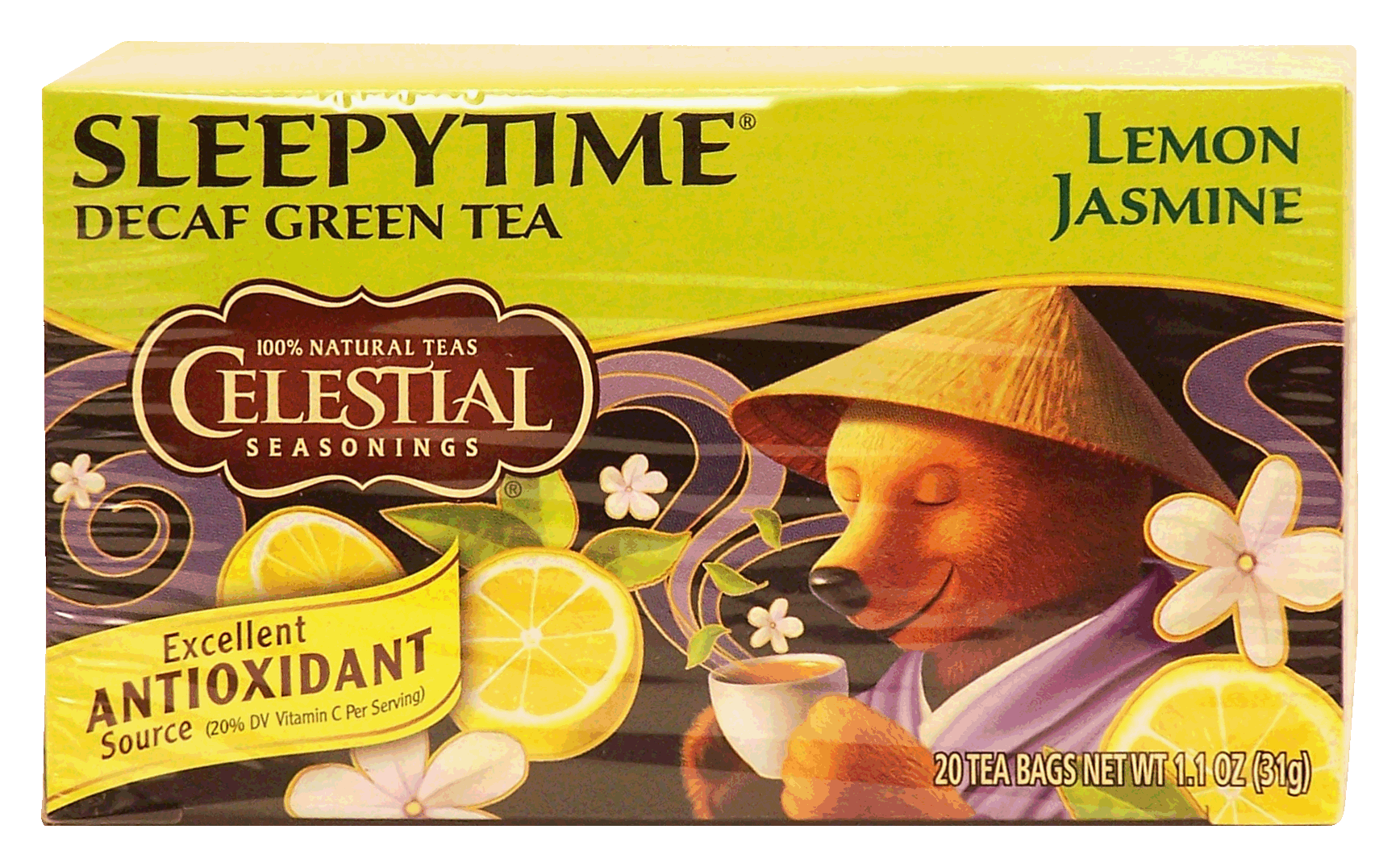 Celestial Seasonings Sleepy Time lemon jasmine decaf green tea, 20-bags Full-Size Picture